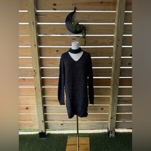 Elegant Black Long Sleeve Dress